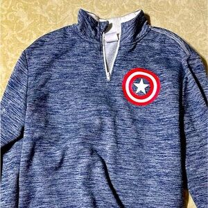 Marvel Blue and Red Crewneck Sweater